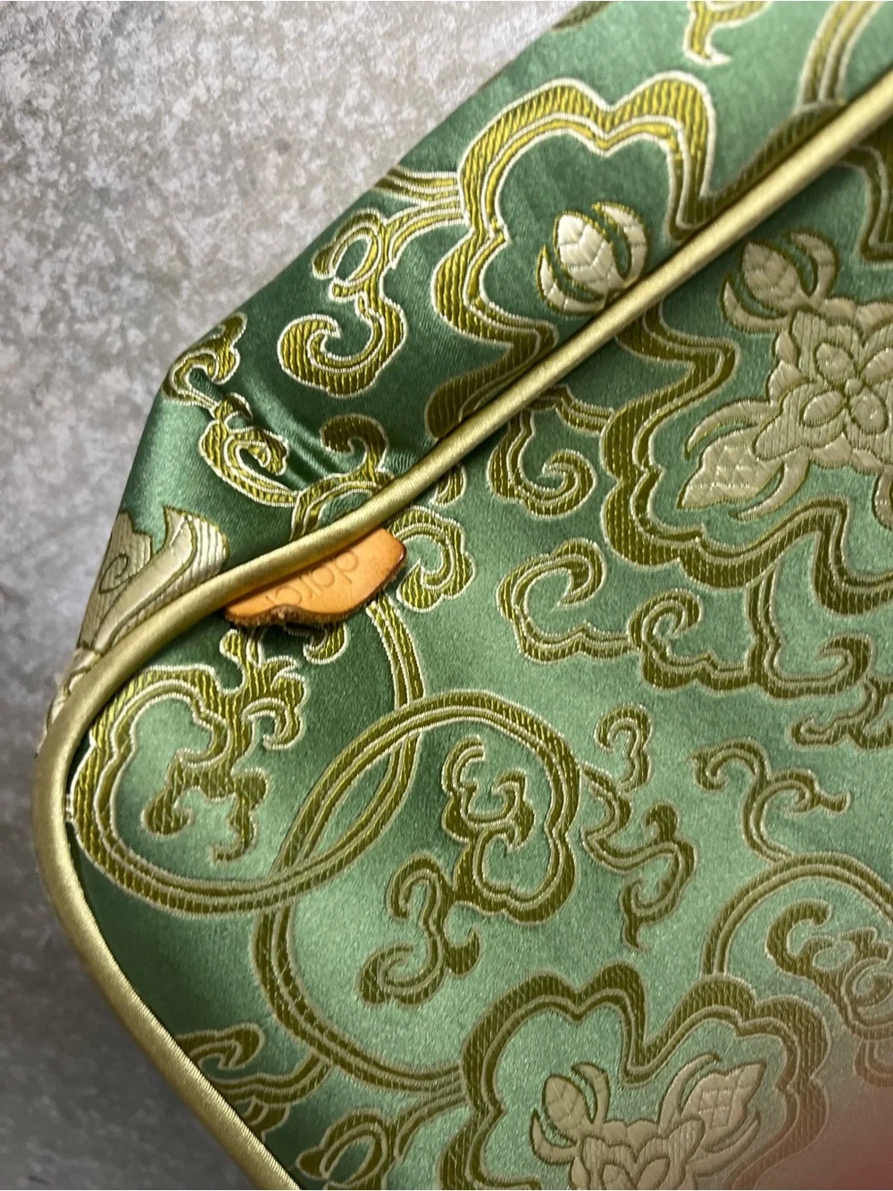 Darci Designer Jade Silk Messenger Bag